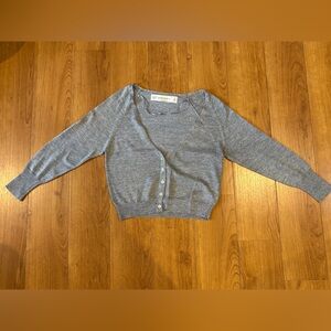 Zara Sparkly Light Silver Gray Women's Cardigan